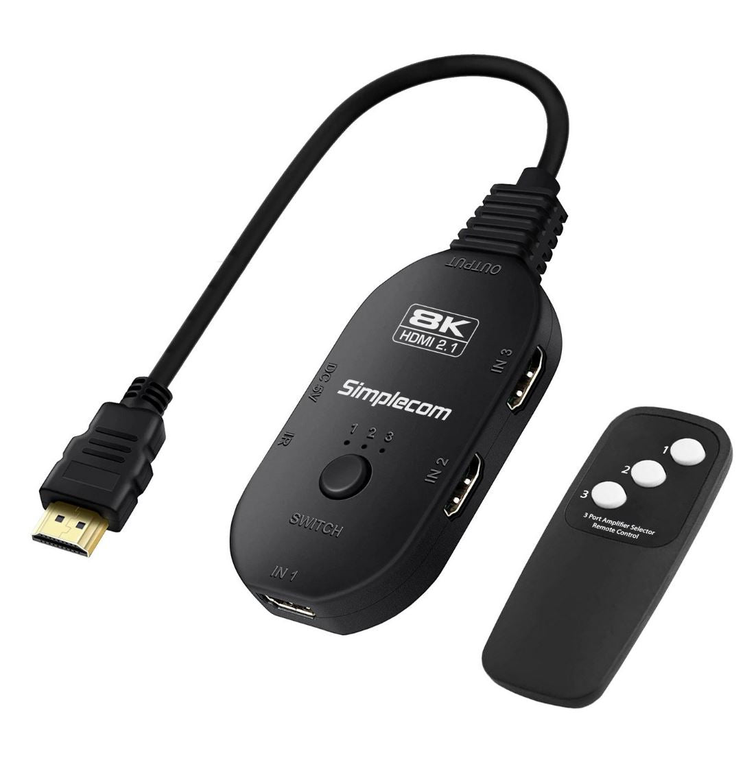 Simplecom CM353 3-Port HDMI 2.1 Switch