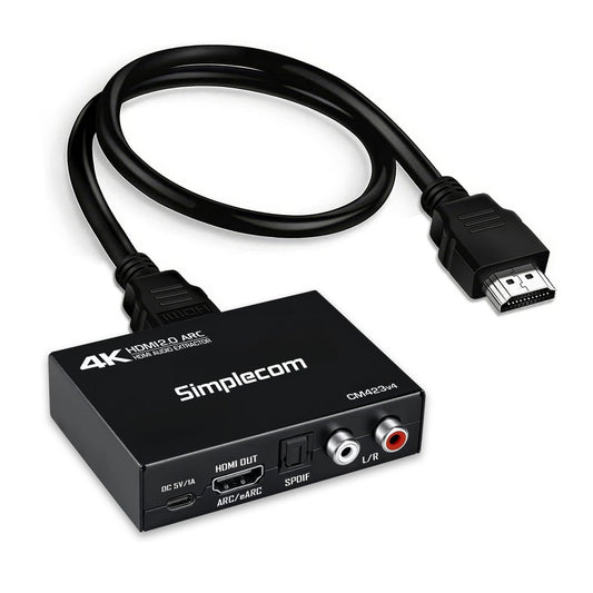 Simplecom CM423v4 HDMI 2.0 Audio Extractor with ARC/eARC