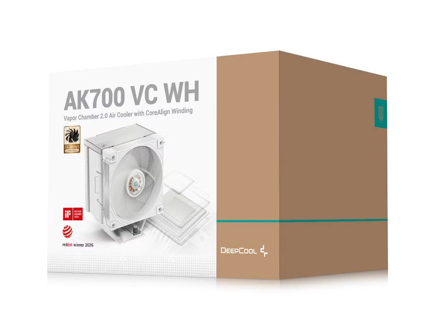 DeepCool AK700 VC WH Vapor Chamber CPU Cooler