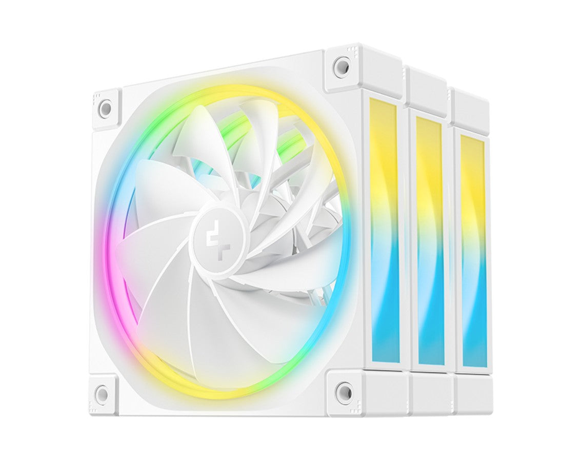 DeepCool FL12R White 120mm Case Fan 3-Pack