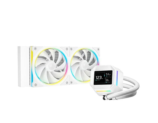 DeepCool LM240 WH ARGB Liquid CPU Cooler with LCD Display