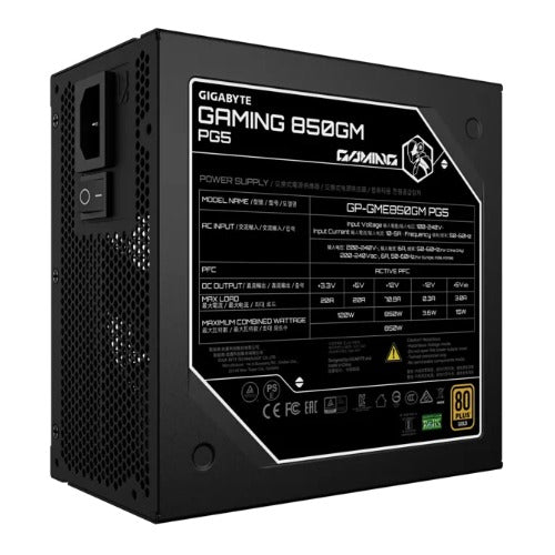 Gigabyte Gaming 850GM PG5 850W 80+ Gold Power Supply