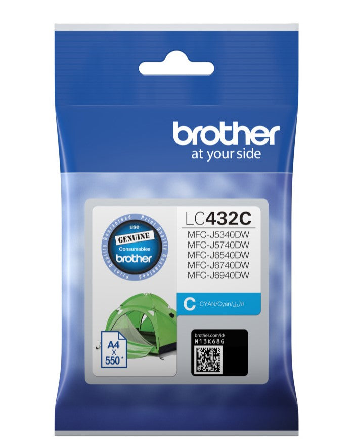 Brother LC-432C Cyan Ink Cartridge