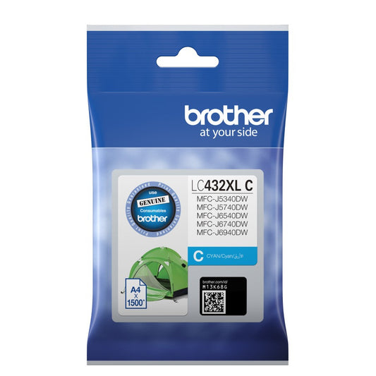 Brother LC-432XLC Cyan Ink Cartridge
