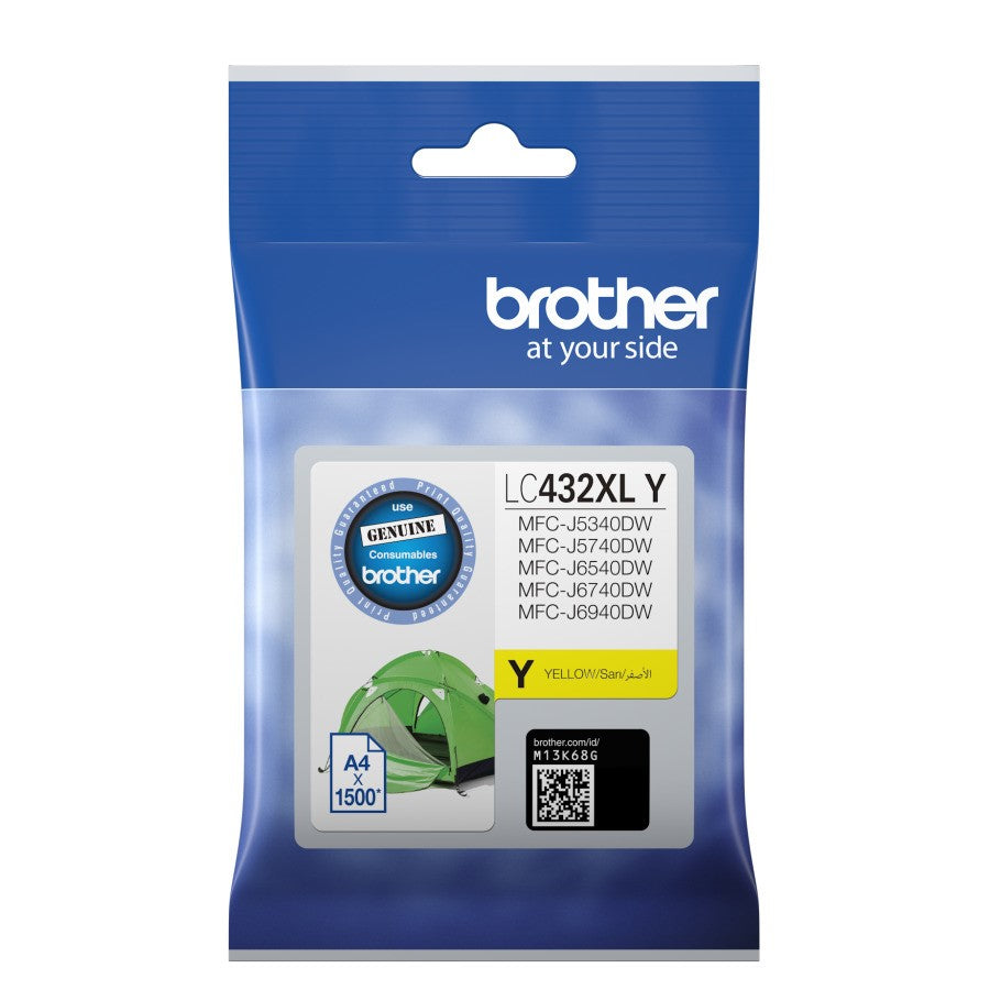 Brother LC-432XLY Yellow Ink Cartridge