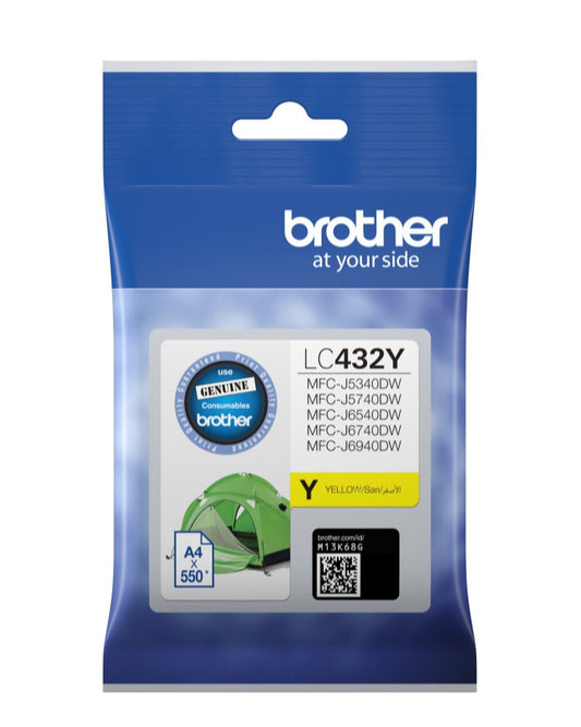 Brother LC-432Y Yellow Ink Cartridge