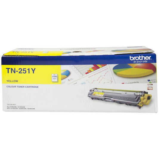 Brother TN-251Y Yellow Toner Cartridge