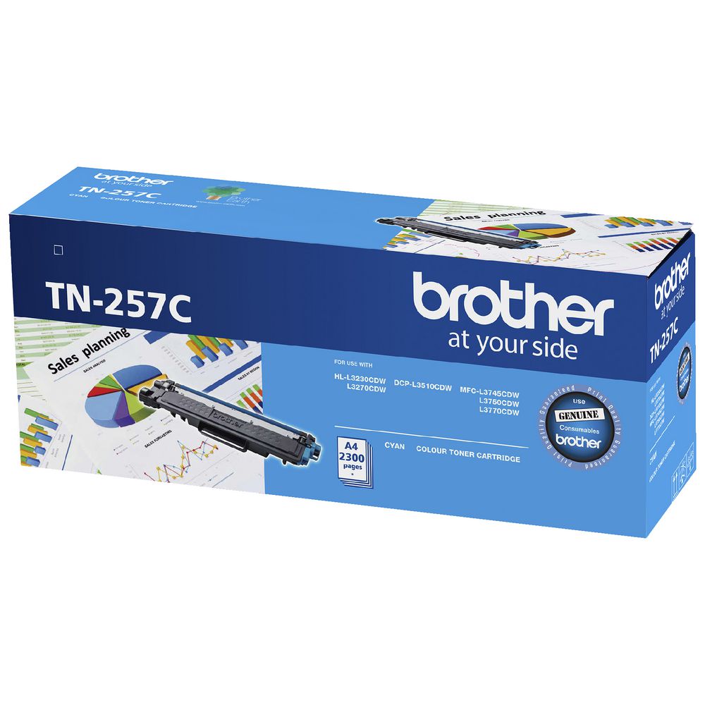 Brother TN-257C Cyan High Yield Toner Cartridge