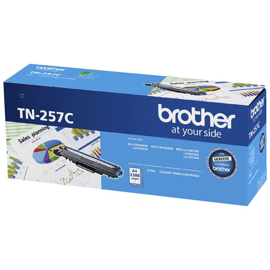 Brother TN-257C Cyan High Yield Toner Cartridge