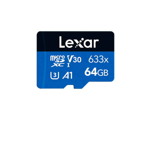 Lexar High-Performance 633x 64GB microSDHC Card