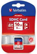Verbatim SDHC 16GB Class 10 Memory Card