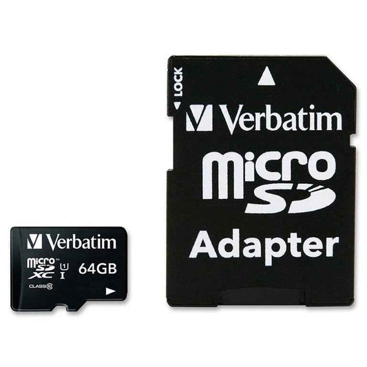 Verbatim 64GB Micro SDXC Card Class 10 UHS-I