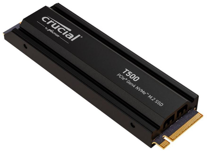 Crucial T500 1TB Gen4 NVMe SSD with Heatsink