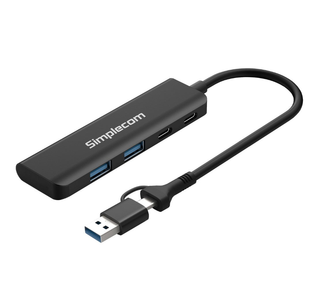 Simplecom CH385 SuperSpeed USB 3.2 4-Port Combo Hub