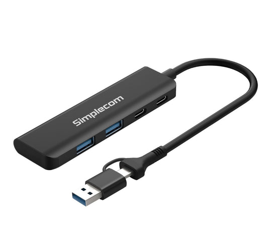 Simplecom CH385 SuperSpeed USB 3.2 4-Port Combo Hub