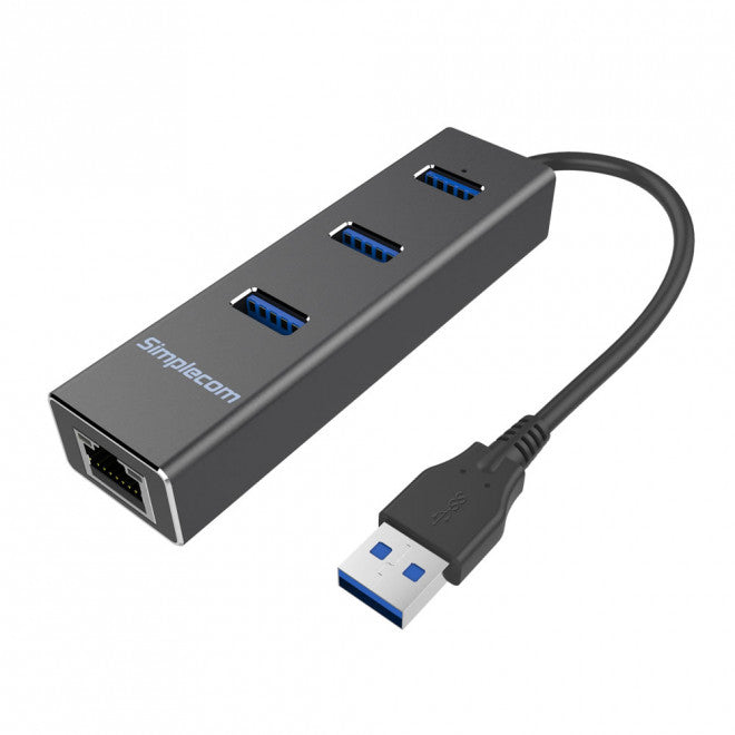 Simplecom CHN410 USB 3.0 Hub with Gigabit Ethernet