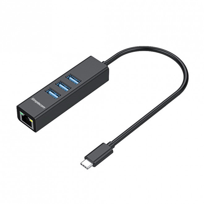 Simplecom CHN421 USB-C Hub with 3-Port USB & Gigabit Ethernet