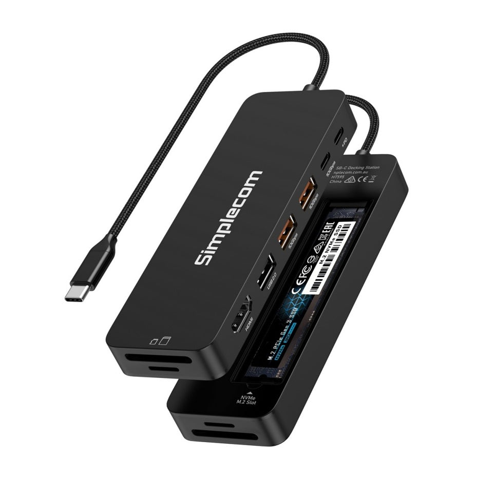 Simplecom CHT595 9-in-1 USB-C Docking Station with NVMe