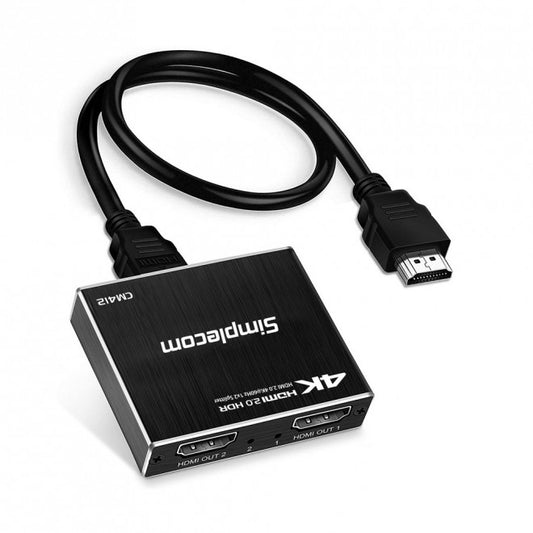 Simplecom CM412 HDMI 2.0 1x2 Splitter 4K@60Hz