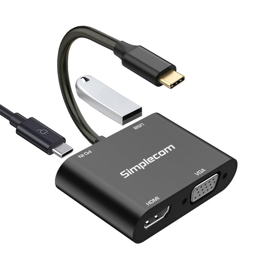Simplecom DA440 4-in-1 USB-C Multiport Adapter