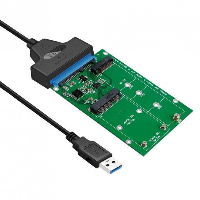 Simplecom SA221 USB 3.0 mSATA and M.2 SSD Adapter