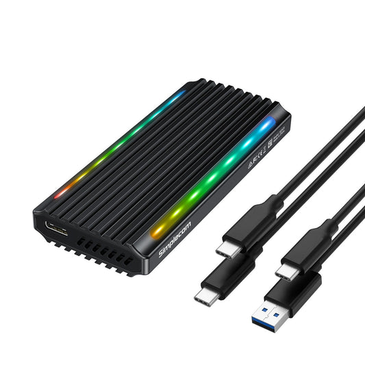 Simplecom SE525 M.2 SSD USB-C Enclosure with RGB