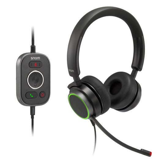 Snom A330D Binaural USB Headset with HD Audio
