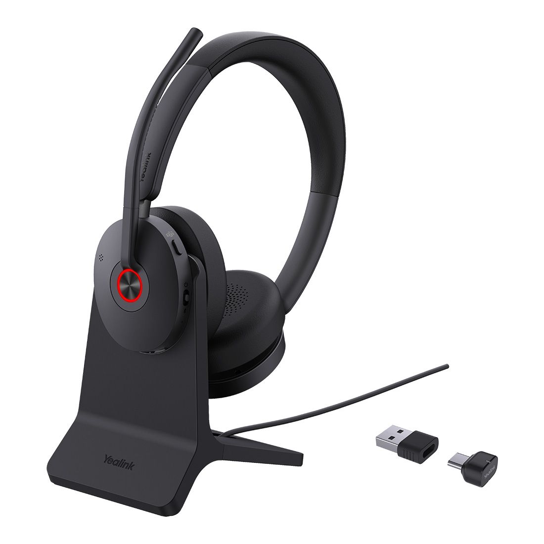 Yealink BH74 Bluetooth Headset with Stand and Active Noise Cancellation