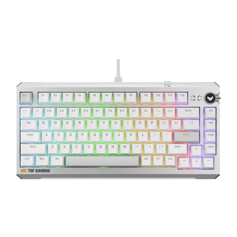 ASUS TUF Gaming K4 Magnetic White Gaming Keyboard