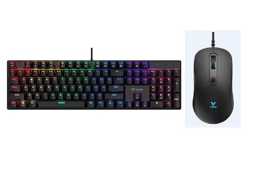 Rapoo V128S Backlit Mechanical Gaming Keyboard & Mouse Combo