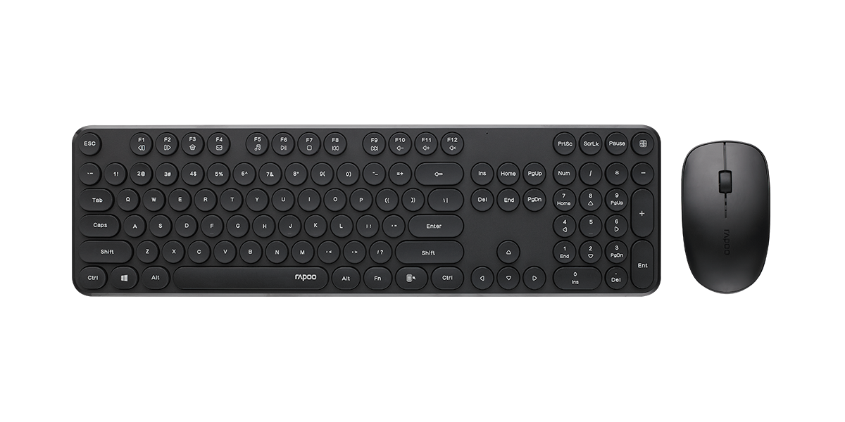 Rapoo X260S Wireless Keyboard & Mouse Combo Black