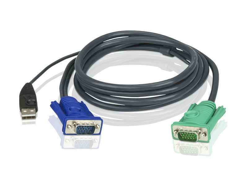 Aten 2L-5202U KVM Cable 1.8m VGA USB to 3in1 SPHD