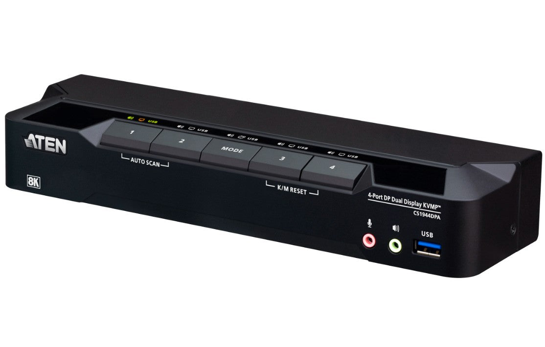 Aten CS1944DPA 4-Port USB 3.0 8K DisplayPort KVM Switch