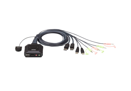 Aten CS22DP 2-Port KVM Switch with DisplayPort