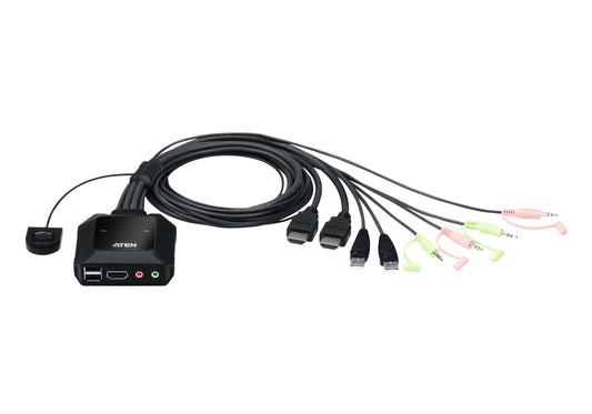 Aten CS22H 2-Port USB 4K HDMI KVM Switch