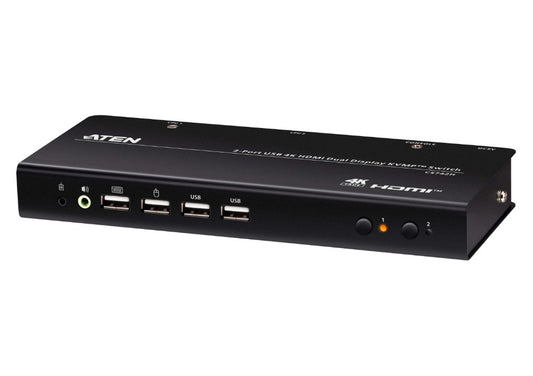 Aten CS742H 2-Port USB 4K HDMI Dual-Display KVM Switch