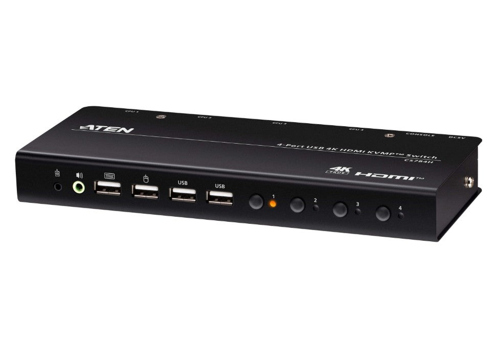 Aten CS784H 4-Port USB 4K HDMI KVM Switch