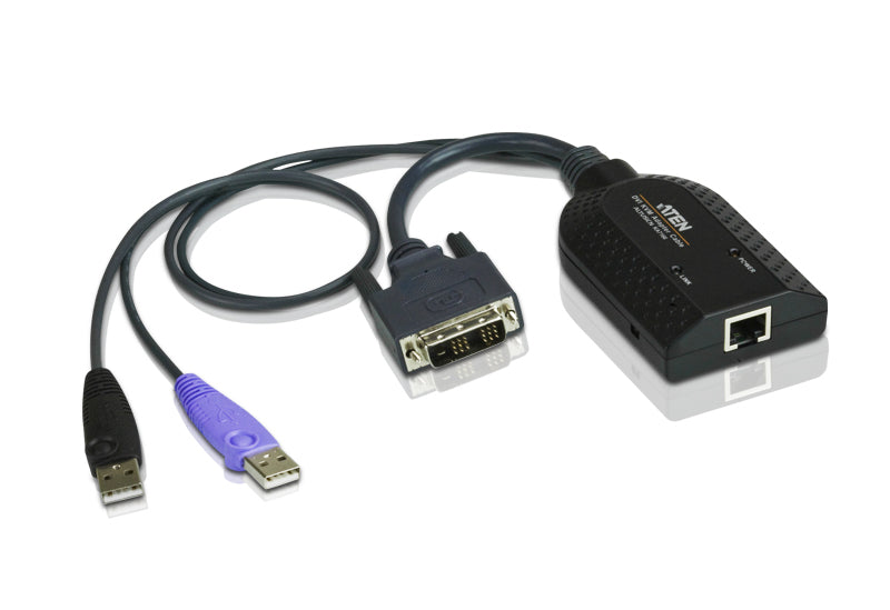 Aten KA7166 KVM Cable Adapter RJ45 to DVI-D USB