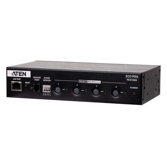 Aten PE4104G 4-Port 1U Smart PDU with Outlet Control