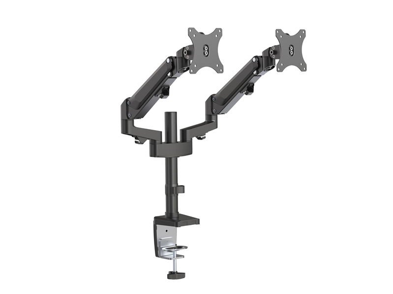 Brateck LDT47-C024N Dual Monitor Arm Gas Spring 17-32in
