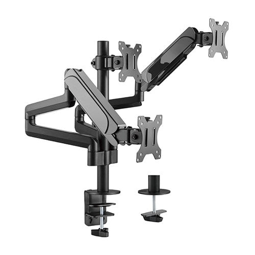 Brateck LDT48-C036 Triple Monitor Pole-Mounted Gas Spring Arm