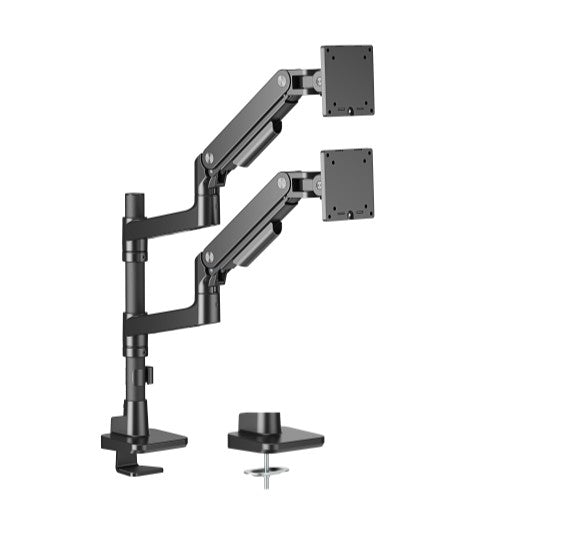 Brateck LDT81-C024P-B Dual Monitor Arm Gas Spring 17–49 inch
