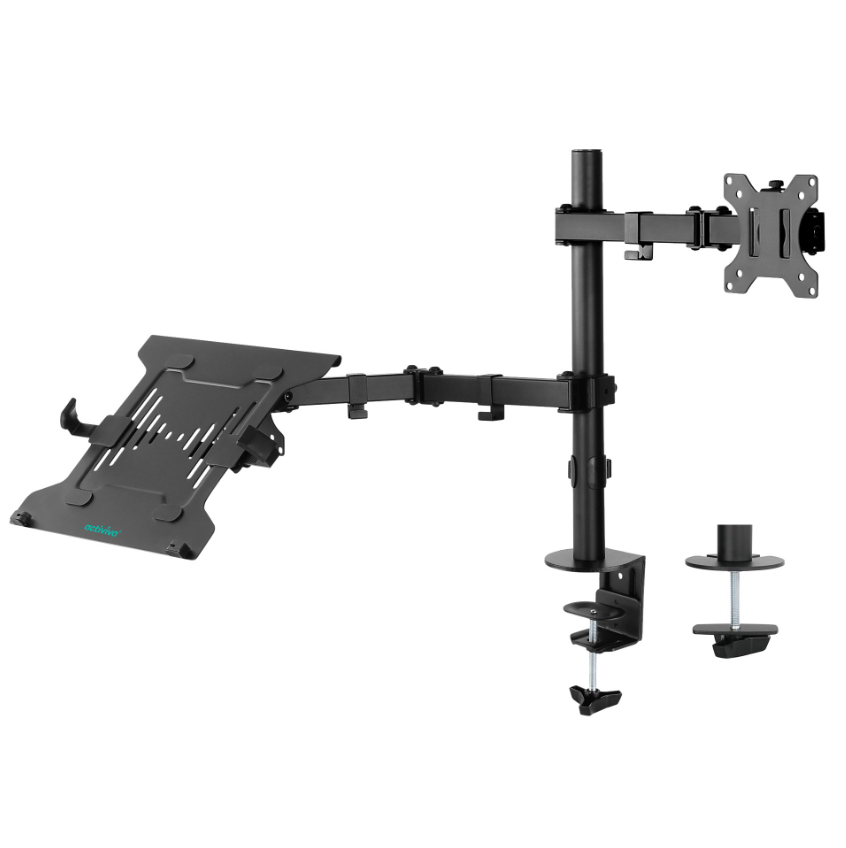 mbeat Dual-Screen Articulating Monitor Arm with Laptop Holder