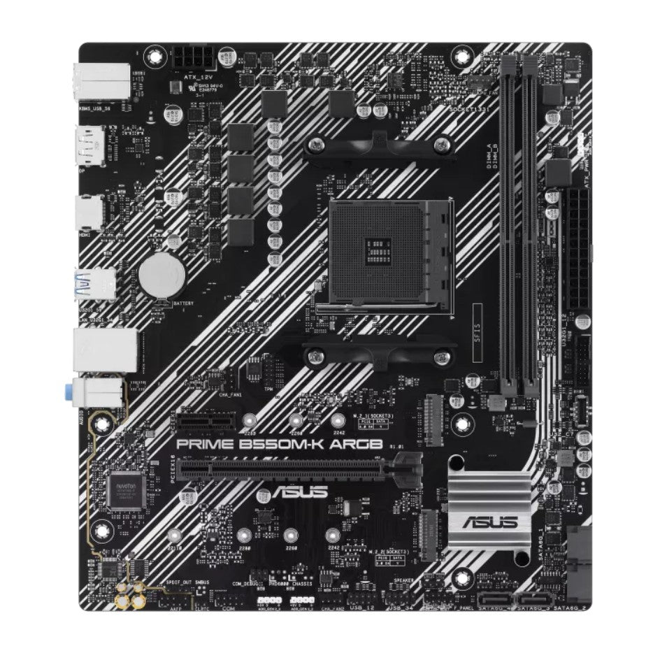 ASUS PRIME B550M-K ARGB Micro-ATX Motherboard