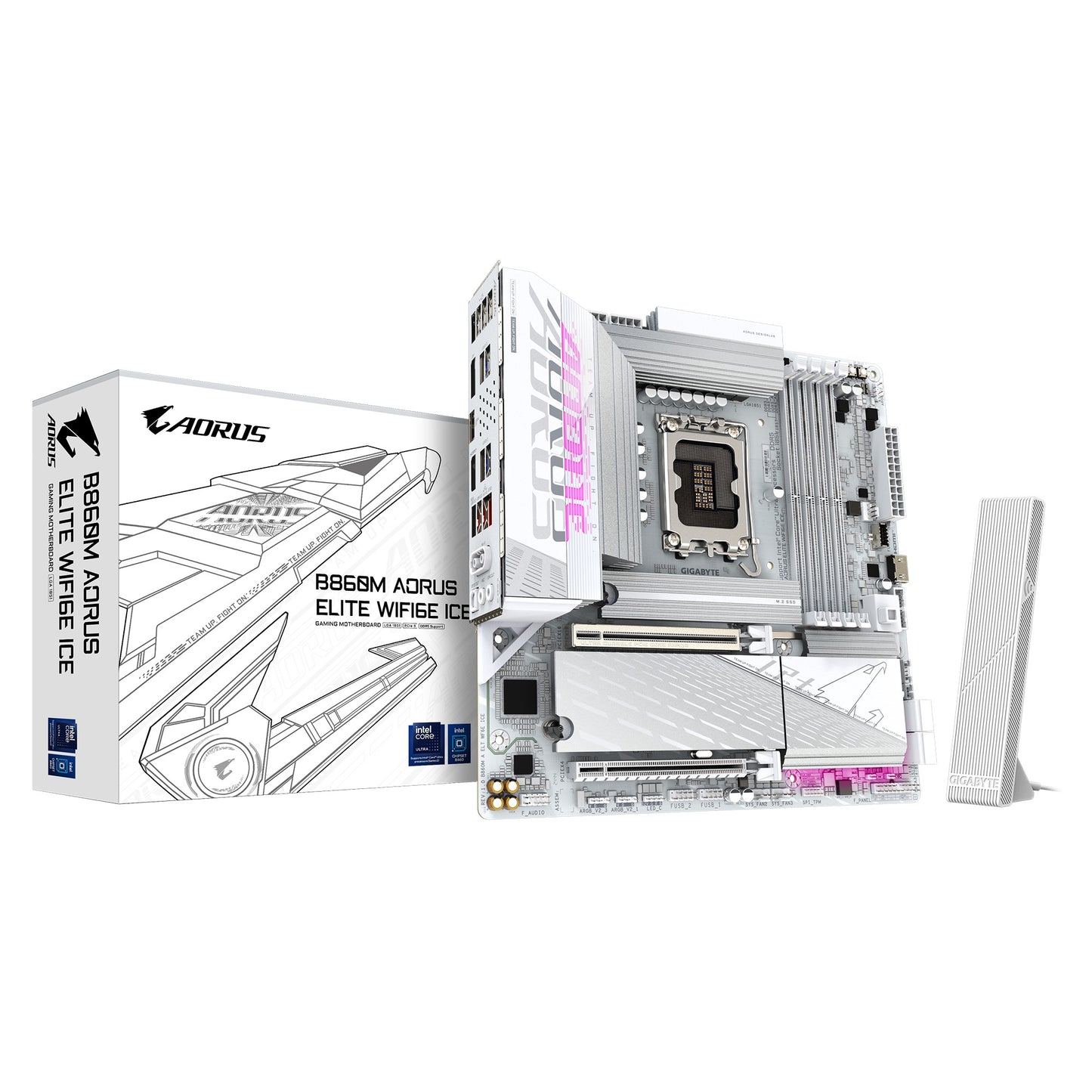 Gigabyte B860M A ELT WF6E ICE Micro-ATX Motherboard