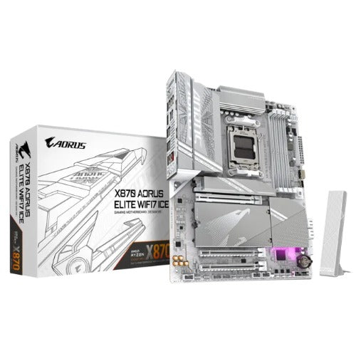 Gigabyte X870 AORUS ELITE WF7 ICE AMD AM5 ATX Motherboard