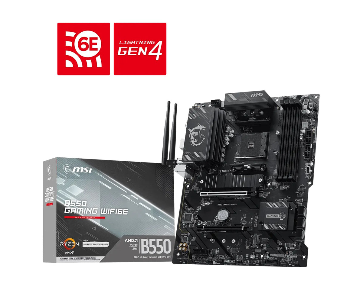 MSI B550 GAMING WIFI6E AMD AM4 Motherboard