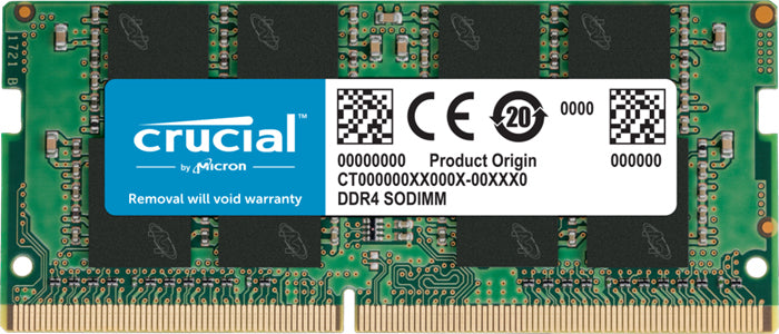 Crucial 8GB DDR4 SODIMM 3200MHz Notebook Memory