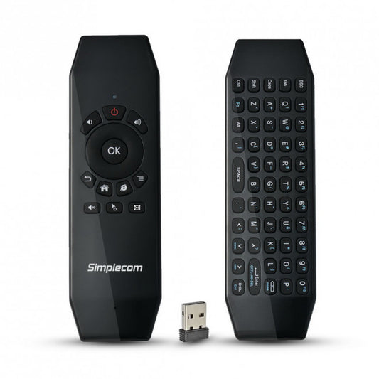 Simplecom RT150 2.4GHz Wireless Air Mouse Keyboard with IR Learning