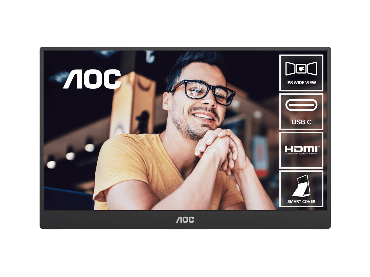 AOC 16T20 15.6-inch Portable Monitor FHD IPS
